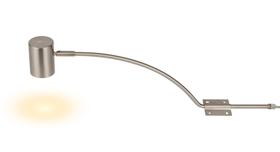 D1046SN  Lex (Set Of 2) Type B Over Cabinet 1 Light GU10 With Adjustable Head And 2m Cable (No Plug) Satin Nickel